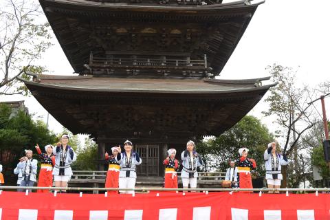 白桝粉屋おどり、芝山仁王尊・観音教寺