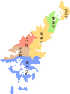 奄美大島の地図