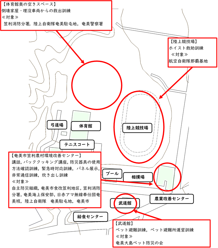 R07笠利町総合防災訓練地図1
